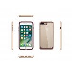 Wholesale iPhone 7 Plus Clear Armor Hybrid Case (Champagne Gold)